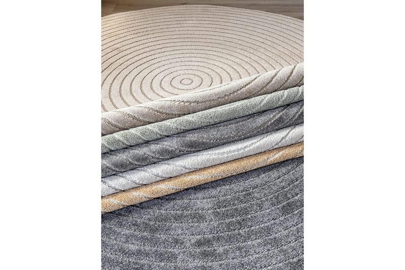 Wiltonmatta Hawaii Circle 240x240 cm, Gul - 240x240 cm, Gul - Textil & mattor - Mattor - Utomhusmattor