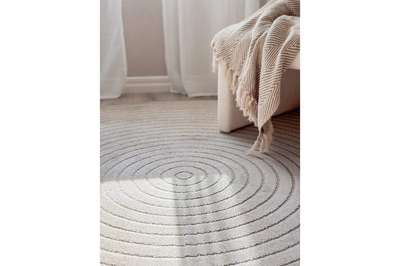 Wiltonmatta Hawaii Circle 240x240 cm, Linne - 240x240 cm, Linne - Textil & mattor - Mattor - Utomhusmattor