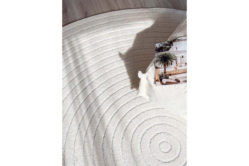 Wiltonmatta Hawaii Circle 280x280 cm, Creme - 280x280 cm, Creme - Textil & mattor - Mattor - Utomhusmattor