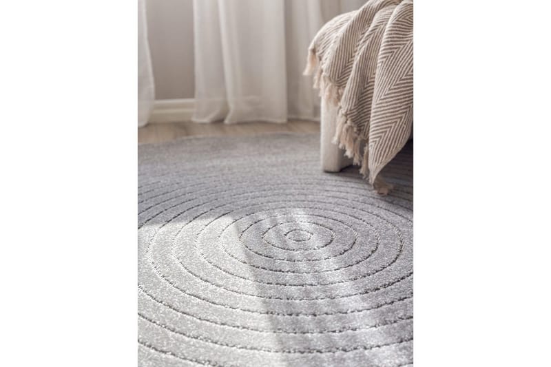 Wiltonmatta Hawaii Circle 280x280 cm, Grå - 280x280 cm, Grå - Textil & mattor - Mattor - Utomhusmattor