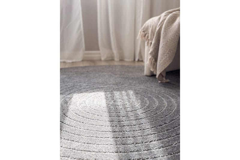 Wiltonmatta Hawaii Circle 280x280 cm, Grafit - 280x280 cm, Grafit - Textil & mattor - Mattor - Utomhusmattor