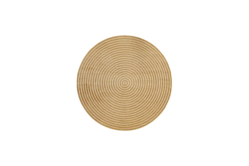 Wiltonmatta Hawaii Circle 280x280 cm, Gul - 280x280 cm, Gul - Textil & mattor - Mattor - Utomhusmattor