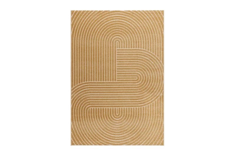 Wiltonmatta Hawaii Shape 200x290 cm, Gul, 200x290 cm, Gul