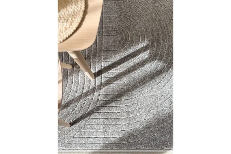 Wiltonmatta Hawaii Shape 240x240 cm, Grå - 240x240 cm, Grå - Textil & mattor - Mattor - Utomhusmattor