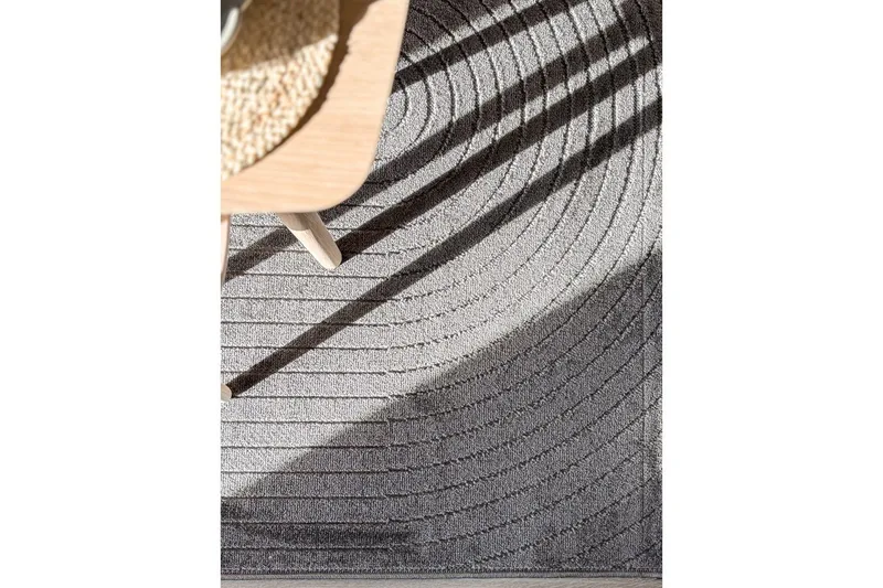 Wiltonmatta Hawaii Shape 240x240 cm, Grafit - 240x240 cm, Grafit - Textil & mattor - Mattor - Utomhusmattor