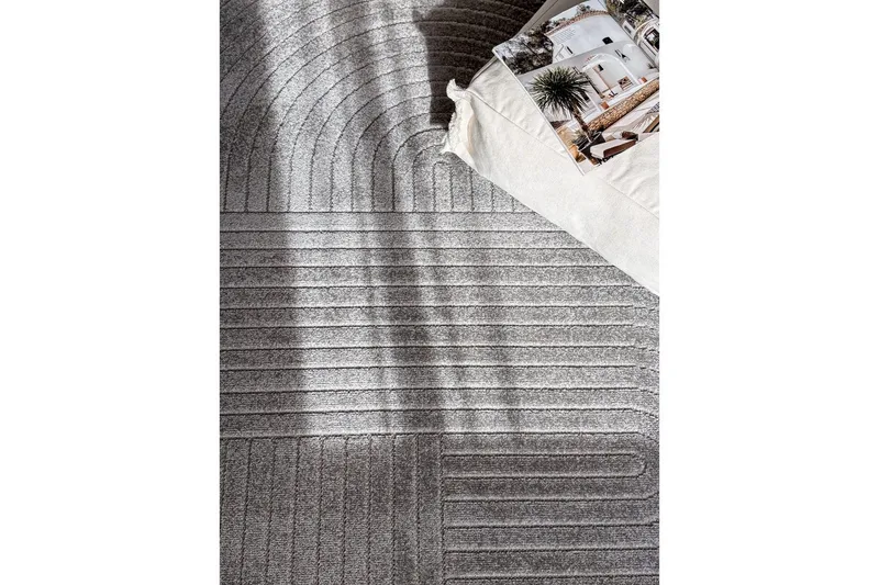 Wiltonmatta Hawaii Shape 240x240 cm, Grafit - 240x240 cm, Grafit - Textil & mattor - Mattor - Utomhusmattor