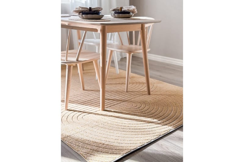 Wiltonmatta Hawaii Shape 240x240 cm, Gul - 240x240 cm, Gul - Textil & mattor - Mattor - Utomhusmattor