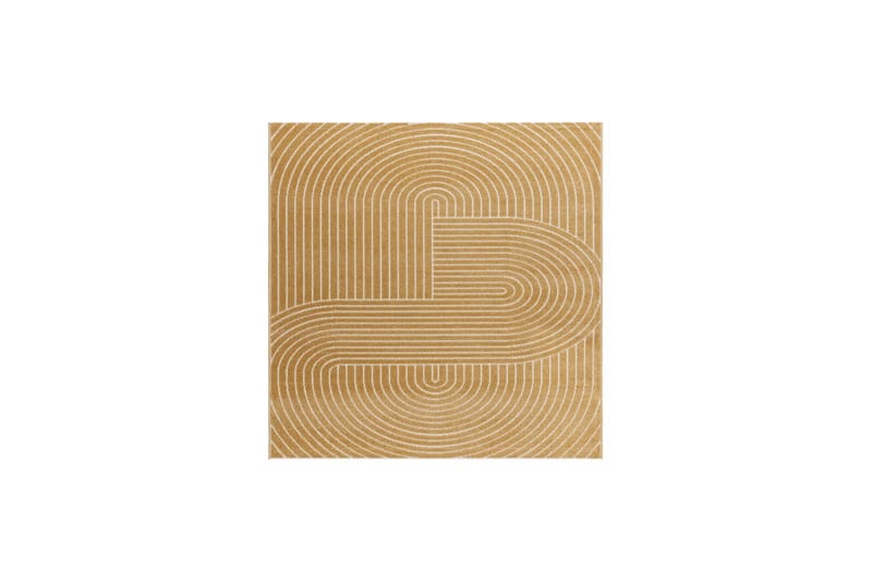 Wiltonmatta Hawaii Shape 240x240 cm, Gul - 240x240 cm, Gul - Textil & mattor - Mattor - Utomhusmattor