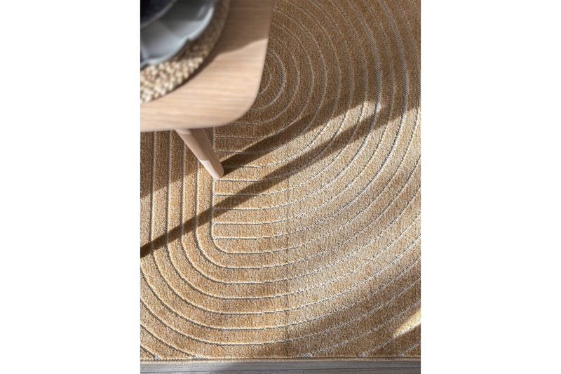 Wiltonmatta Hawaii Shape 240x240 cm, Gul - 240x240 cm, Gul - Textil & mattor - Mattor - Utomhusmattor