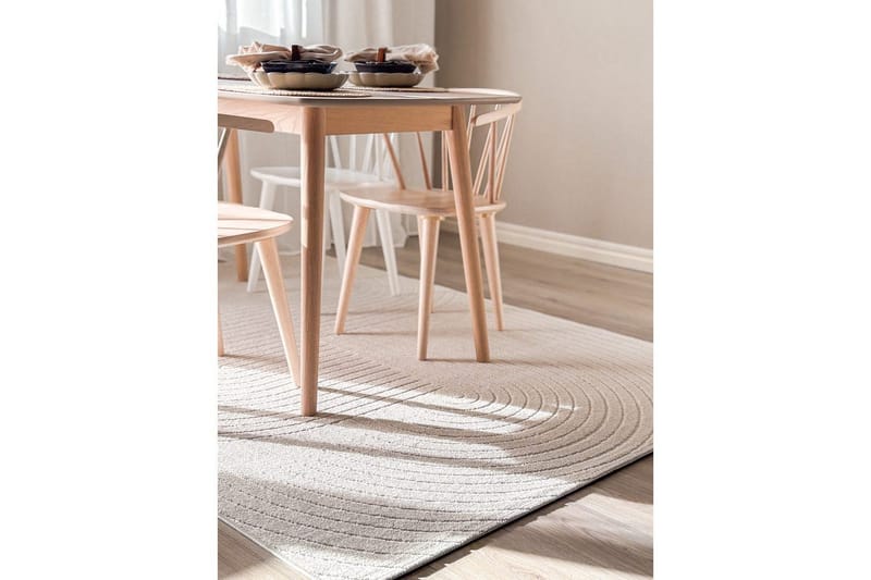 Wiltonmatta Hawaii Shape 280x280 cm, Creme - 280x280 cm, Creme - Textil & mattor - Mattor - Utomhusmattor