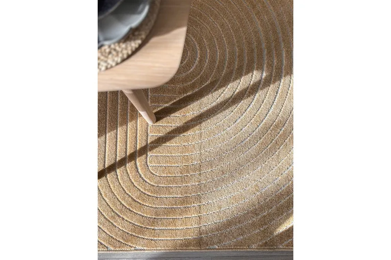 Wiltonmatta Hawaii Shape 280x280 cm, Gul - 280x280 cm, Gul - Textil & mattor - Mattor - Utomhusmattor