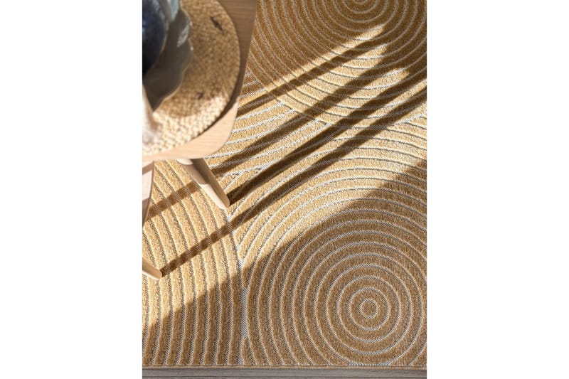 Wiltonmatta Hawaii Trend 200x200 cm, Gul - 200x200 cm, Gul - Textil & mattor - Mattor - Utomhusmattor