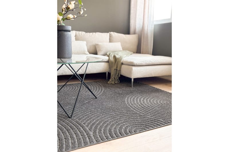Wiltonmatta Hawaii Trend 240x240 cm, Grafit - 240x240 cm, Grafit - Textil & mattor - Mattor - Utomhusmattor
