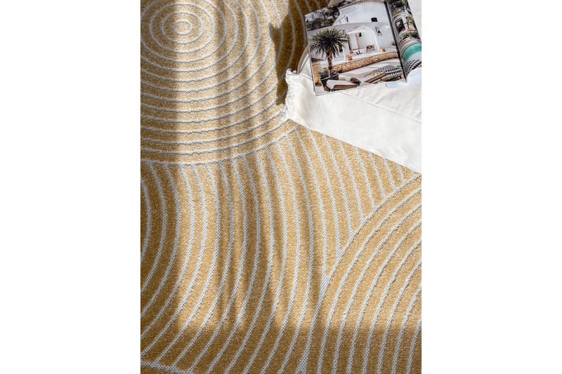Wiltonmatta Hawaii Trend 240x240 cm, Gul - 240x240 cm, Gul - Textil & mattor - Mattor - Utomhusmattor