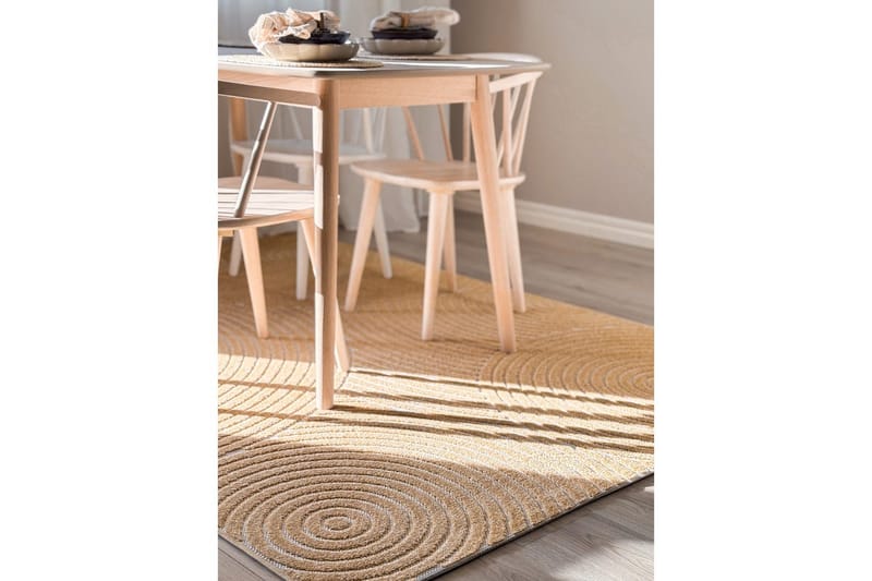 Wiltonmatta Hawaii Trend 240x240 cm, Gul - 240x240 cm, Gul - Textil & mattor - Mattor - Utomhusmattor