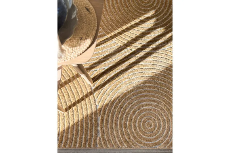 Wiltonmatta Hawaii Trend 240x240 cm, Gul - 240x240 cm, Gul - Textil & mattor - Mattor - Utomhusmattor