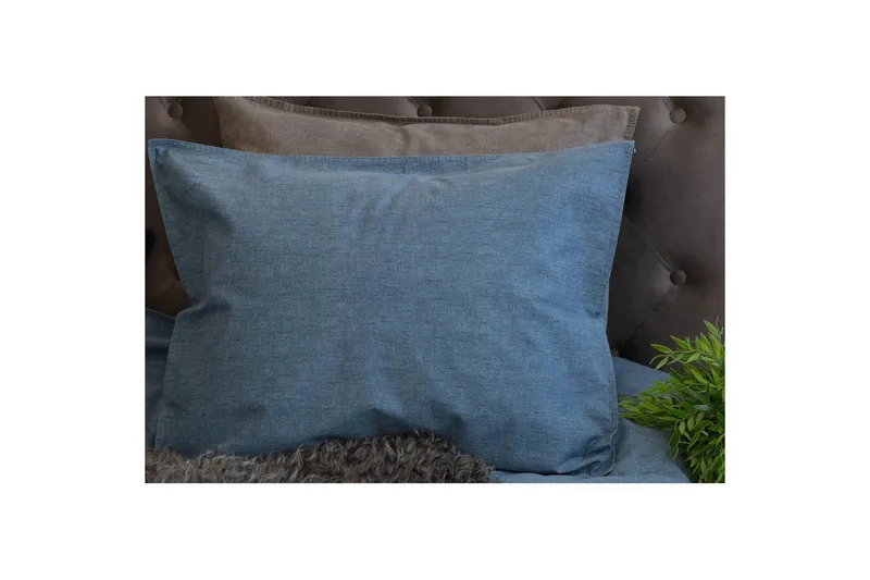 Örngott Washed 50 x 60 cm, Marinblå