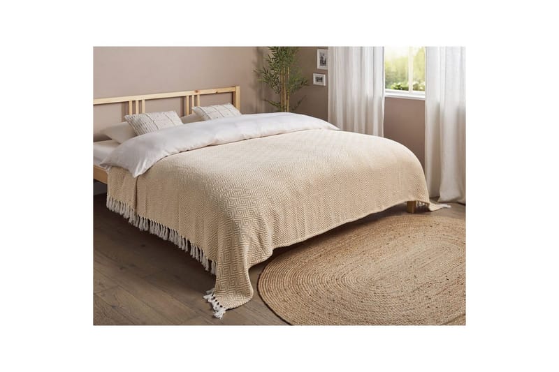 Sängöverkast Toutli Beige, 220x240 cm - Beige, 220x240 cm - Textil & mattor - Sängkläder - Överkast - Överkast dubbelsäng