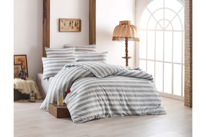 EnLora Home Bäddset Dubbelt 4-dels - Grå - Textil & mattor - Sängkläder - Överkast