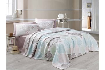 Eponj Home Överkast Dubbelt 200x235+Lakan+2 Kuddfodral - Vit/Turkos/Grön/Beige - Textil & mattor - Sängkläder - Överkast - Överkast enkelsäng
