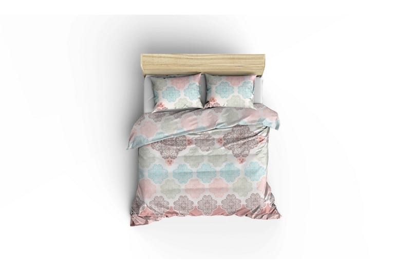 Eponj Home Överkast Dubbelt 200x235+Lakan+2 Kuddfodral - Vit/Turkos/Grön/Beige - Textil & mattor - Sängkläder - Överkast - Överkast enkelsäng