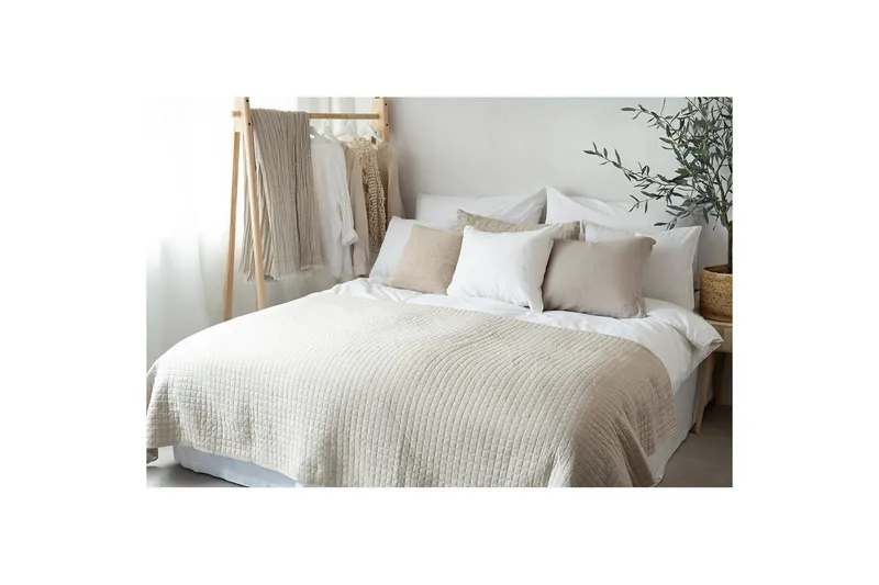 Sängöverkast Borganäs of Sweden - 250 x 250 cm, Linne - Textil & mattor - Sängkläder - Överkast - Överkast enkelsäng