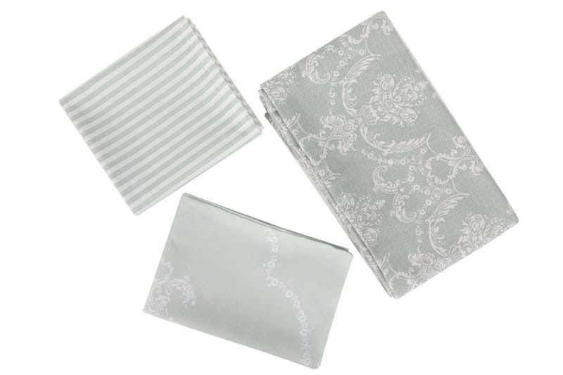 Eponj Home Överkast, Grön/Vit