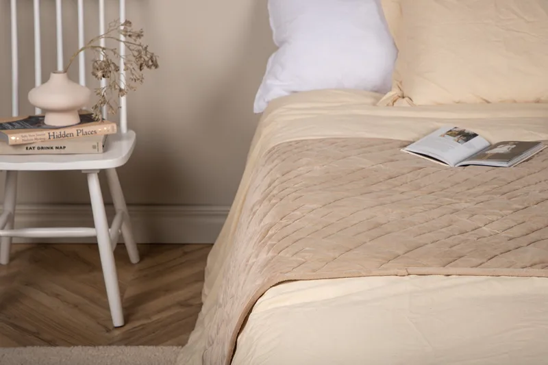 Jilly Överkast 80x150 cm - Beige - Textil & mattor - Sängkläder - Överkast - Överkast dubbelsäng