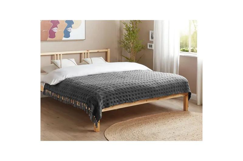 Sängöverkast Bere Grå, 150x220 cm - Grå, 150x220 cm - Textil & mattor - Sängkläder - Överkast - Överkast dubbelsäng