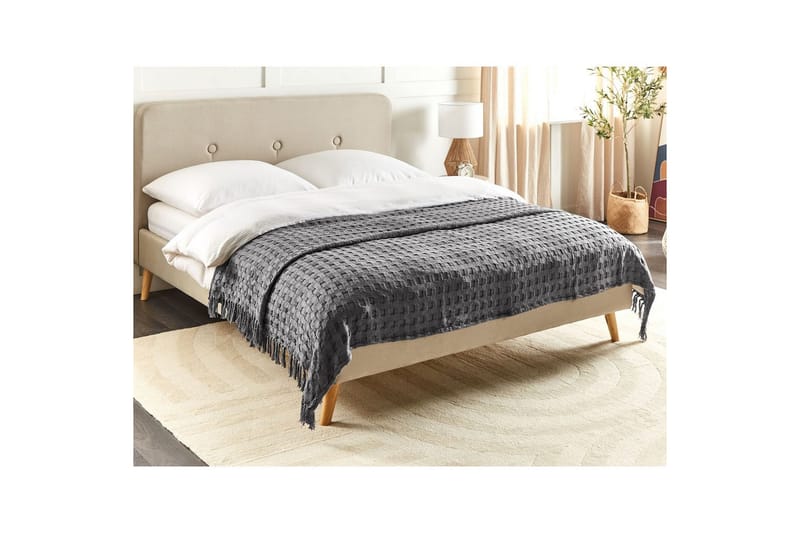 Sängöverkast Bere Grå, 200x220 cm - Grå, 200x220 cm - Textil & mattor - Sängkläder - Överkast - Överkast dubbelsäng