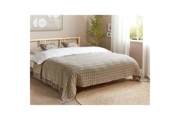Sängöverkast Bere Taupe, 220x240 cm - Taupe, 220x240 cm - Textil & mattor - Sängkläder - Överkast - Överkast dubbelsäng