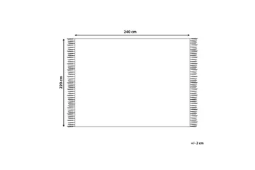 Sängöverkast Bere Vit, 220x240 cm - Vit, 220x240 cm - Textil & mattor - Sängkläder - Överkast - Överkast dubbelsäng