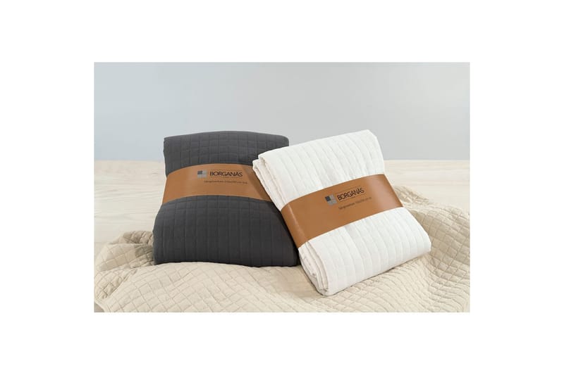 Sängöverkast Borganäs of Sweden - 250 x 250 cm, Vit - Textil & mattor - Sängkläder - Överkast - Överkast enkelsäng