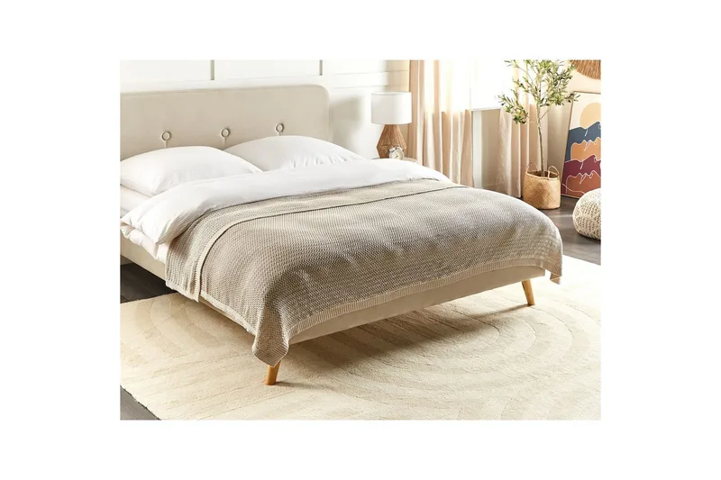 Sängöverkast Ilen Ljusbeige - Ljusbeige - Textil & mattor - Sängkläder - Överkast - Överkast enkelsäng