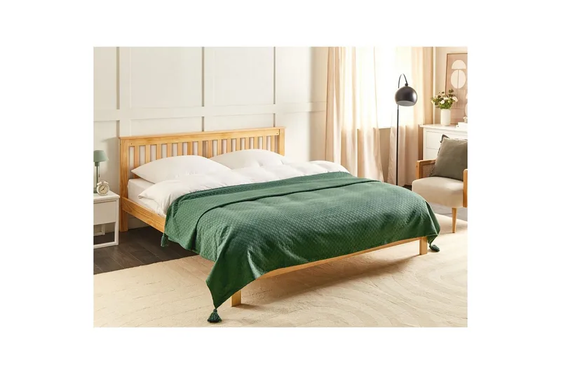 Sängöverkast Lindula Grön, 200x220 cm - Grön, 200x220 cm - Textil & mattor - Sängkläder - Överkast - Överkast enkelsäng