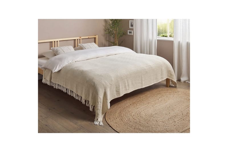 Sängöverkast Toutli Ljusbeige, 200x220 cm - Ljusbeige, 200x220 cm - Textil & mattor - Sängkläder - Överkast - Överkast dubbelsäng