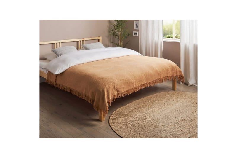 Sängöverkast Yerbent Brun, 150x200 cm - Brun, 150x200 cm - Textil & mattor - Sängkläder - Överkast - Överkast enkelsäng