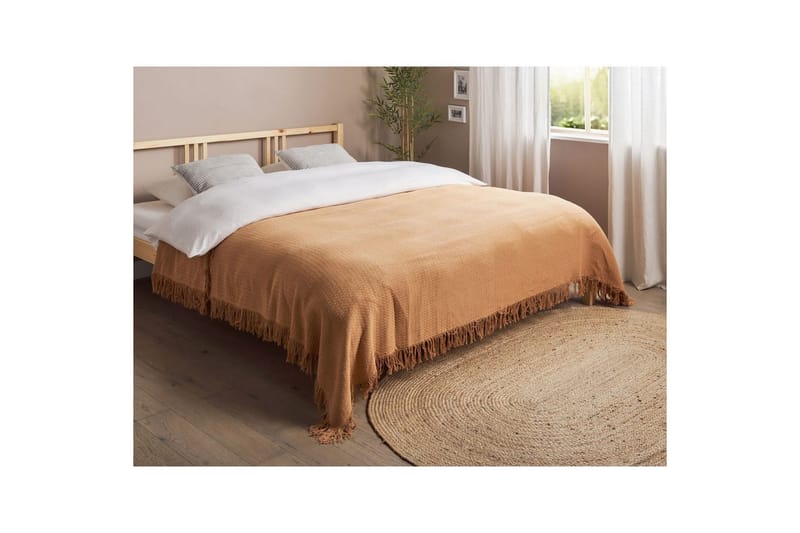 Sängöverkast Yerbent Brun, 200x220 cm - Brun, 200x220 cm - Textil & mattor - Sängkläder - Överkast - Överkast enkelsäng