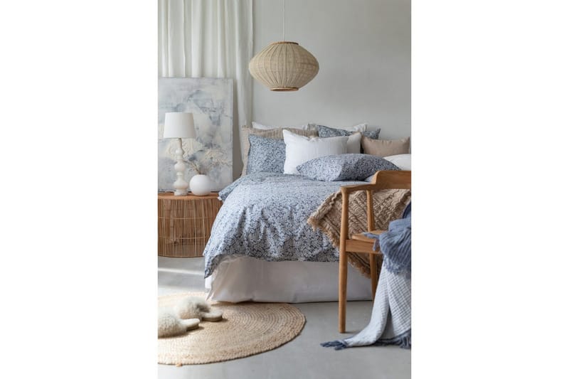 Påslakanset Enkelsäng 2-Dels Hulda Blå - Textil & mattor - Sängkläder - Bäddset & påslakanset - Påslakanset enkelsäng