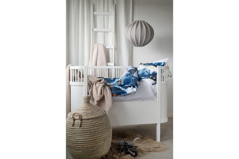 Påslakanset till Spjälsäng 2-Dels Lastbilar Marinblå - Textil & mattor - Barntextilier - Barnsängkläder - Bäddset barn