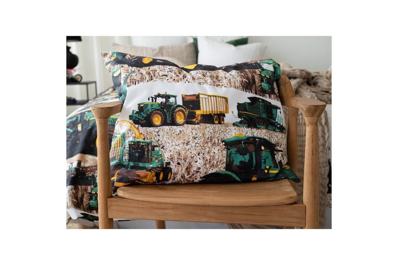 Påslakanset Enkelsäng 2-Dels Skördetröska Grön - Textil & mattor - Sängkläder - Bäddset & påslakanset - Påslakanset enkelsäng