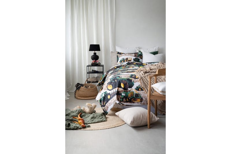 Påslakanset Enkelsäng 2-Dels Skördetröska Grön - Textil & mattor - Sängkläder - Bäddset & påslakanset - Påslakanset enkelsäng