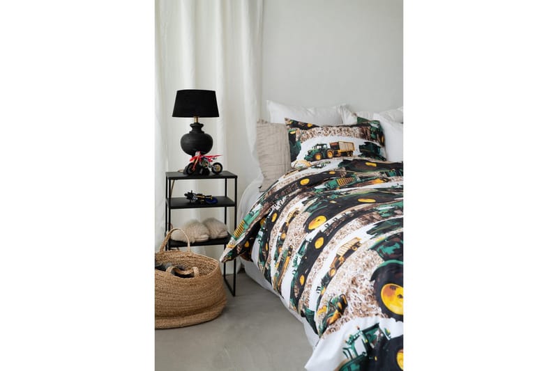 Påslakanset Enkelsäng 2-Dels Skördetröska Grön - Textil & mattor - Sängkläder - Bäddset & påslakanset - Påslakanset enkelsäng