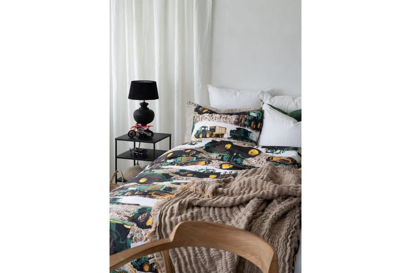 Påslakanset Enkelsäng 2-Dels Skördetröska Grön - Textil & mattor - Sängkläder - Bäddset & påslakanset - Påslakanset enkelsäng