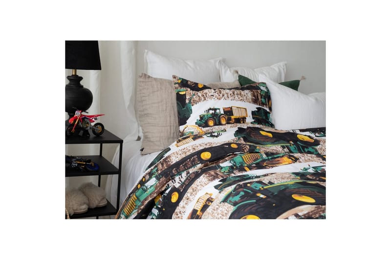 Påslakanset Enkelsäng 2-Dels Skördetröska Grön - Textil & mattor - Sängkläder - Bäddset & påslakanset - Påslakanset enkelsäng