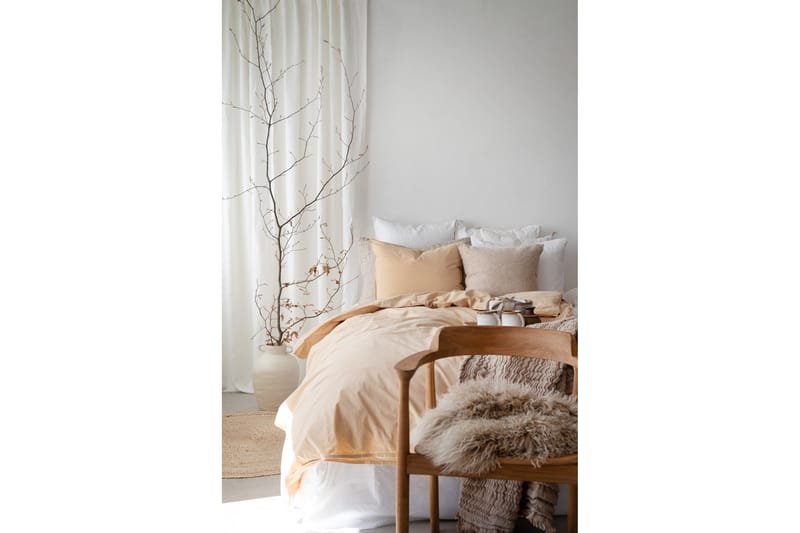 2-Dels Set Percale Gul - Textil & mattor - Sängkläder - Bäddset & påslakanset
