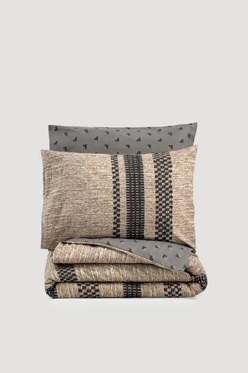 Astryn Bäddset 240x220 cm - Brun Svart Grå - Textil & mattor - Sängkläder - Bäddset & påslakanset