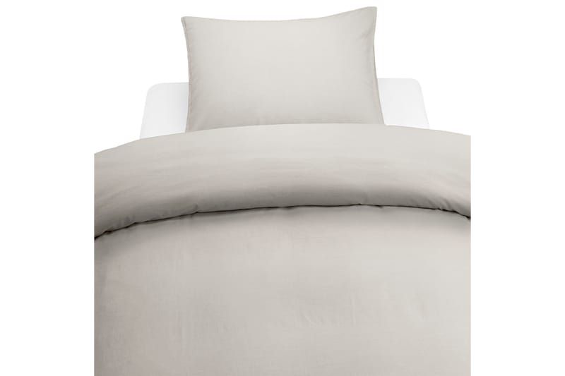 Bäddset Tvättad Linnelook 2-dels Beige - Borganäs - Textil & mattor - Sängkläder - Bäddset & påslakanset