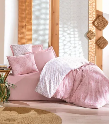 Bexheti Bäddset 240x220 cm - Rosa - Textil & mattor - Sängkläder - Bäddset & påslakanset