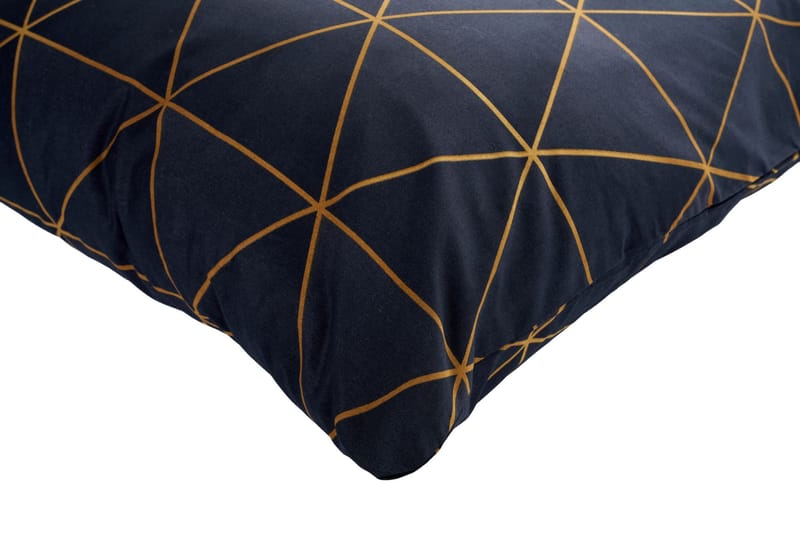 Branlor Bäddset 140x200 cm - Veta Guld Svart - Textil & mattor - Sängkläder - Bäddset & påslakanset